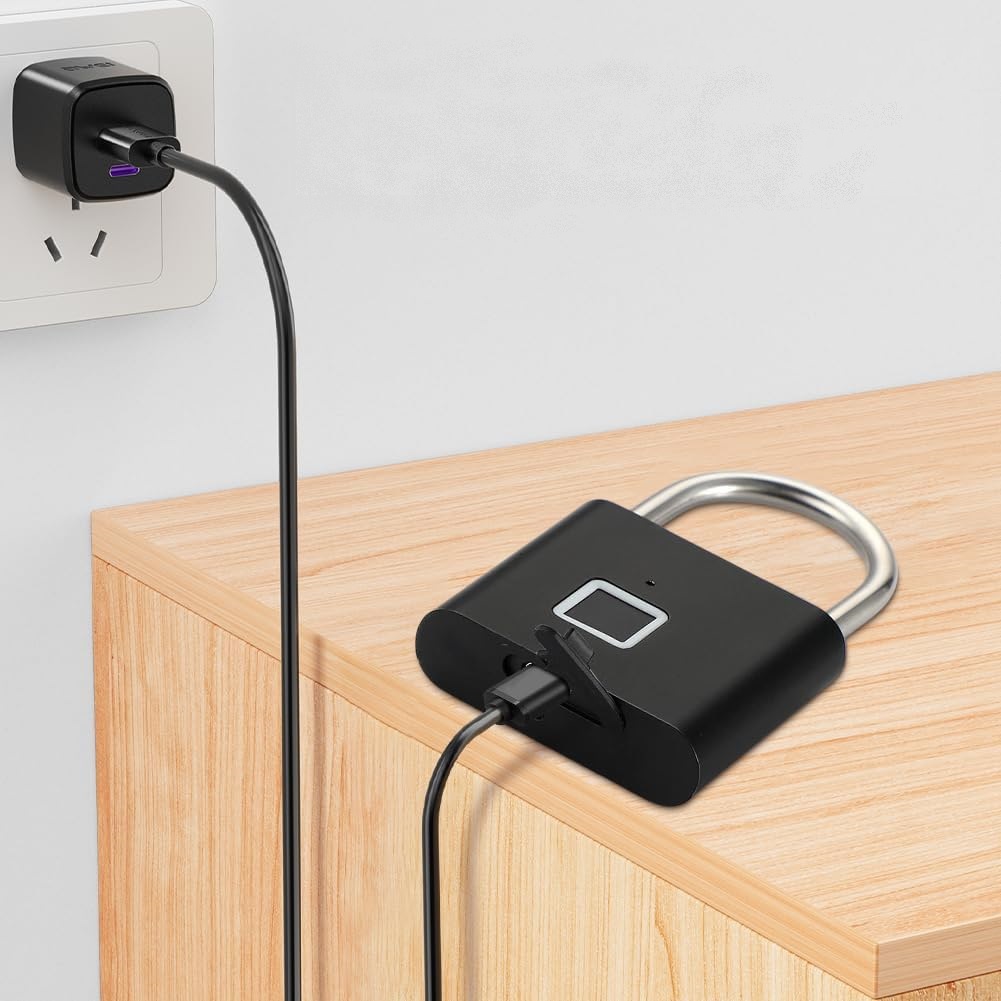 kłódka na odcisk palca 